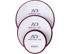 Leštiaci kotúč tvrdý: AD 2CUT - pad / kotúč tvrdý fialový 140mm / 2ks