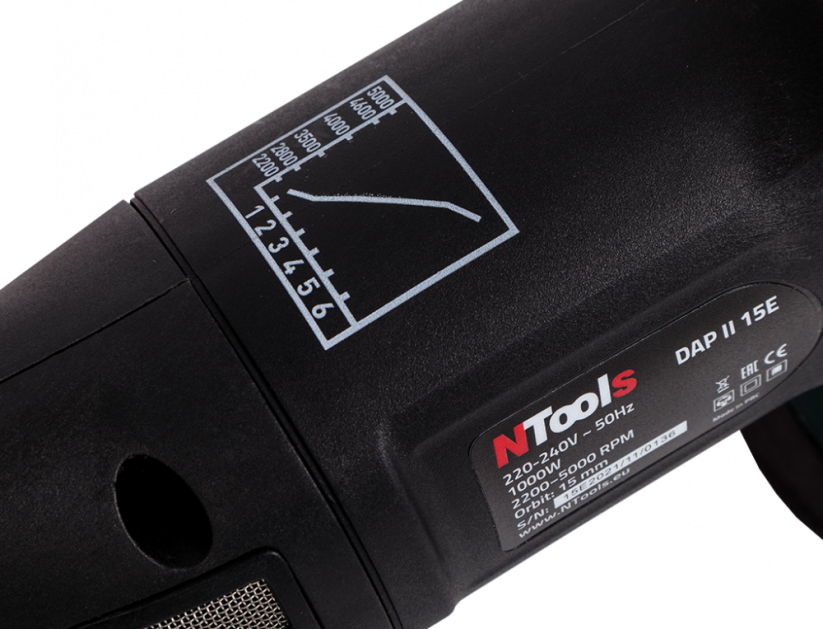 NTools Dual Action Polisher DAP II 15E 15mm orbit, 125mm